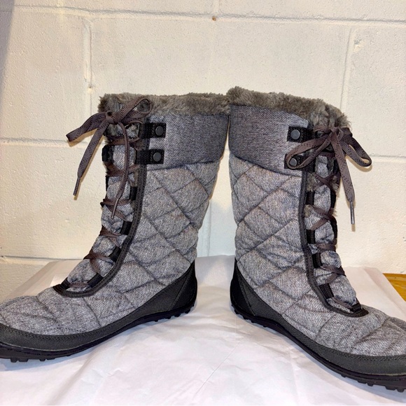 Columbia Mink winter snow boots gray insulated waterproof - Picture 4 of 7